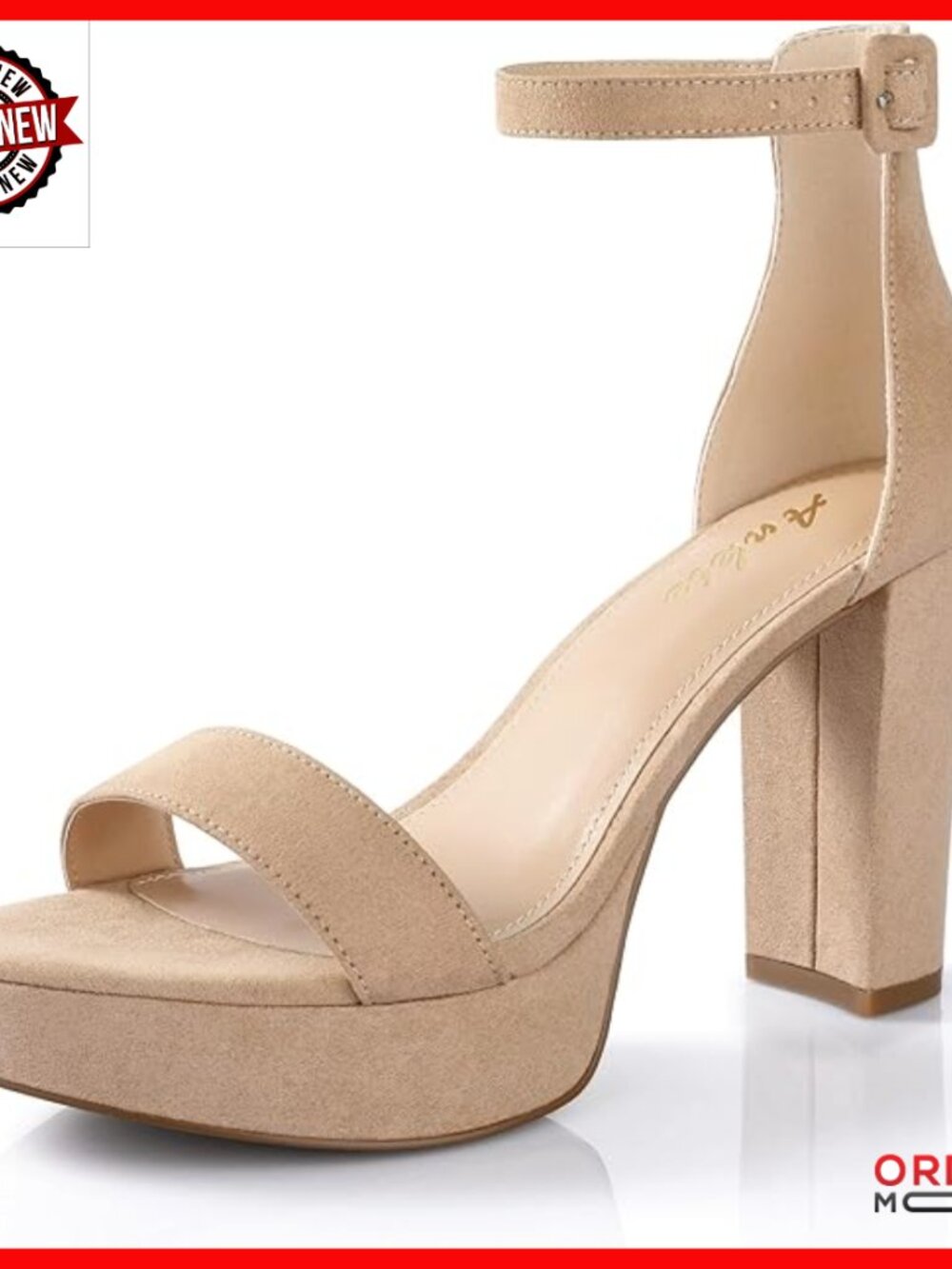 Chunky Platform Heels 4 Inch Block Heel Strappy Sandals Open Toe